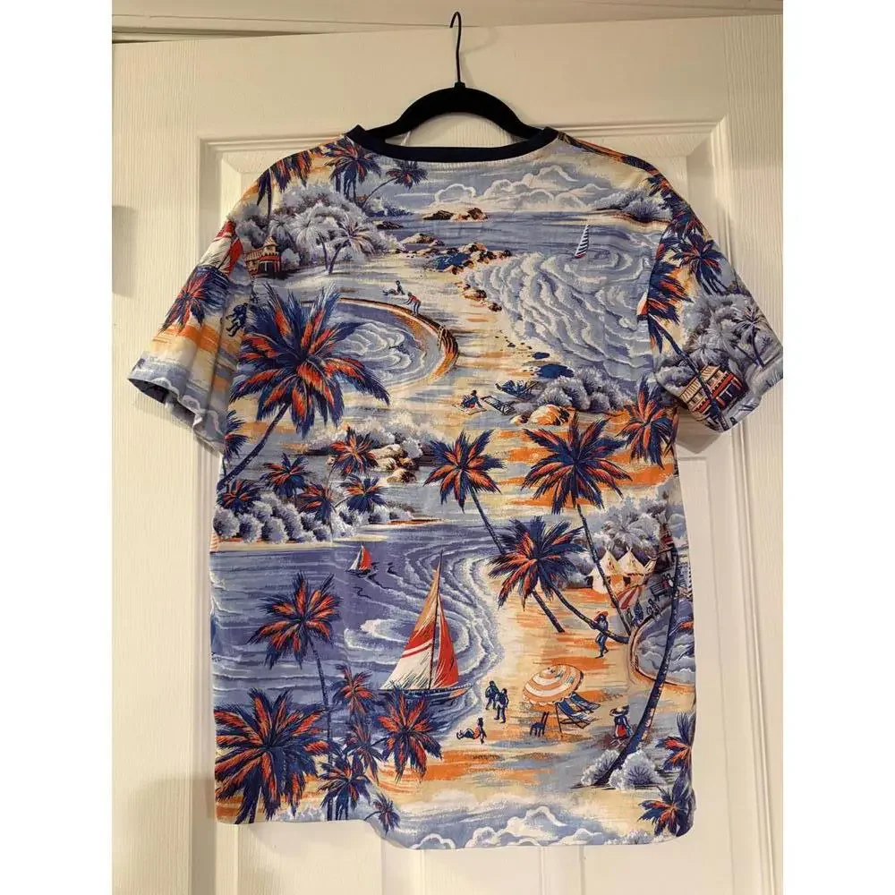 Polo Ralph Lauren Classic Fit Men's Hawaiian T-Shirt Size M - Picture 2 of 5